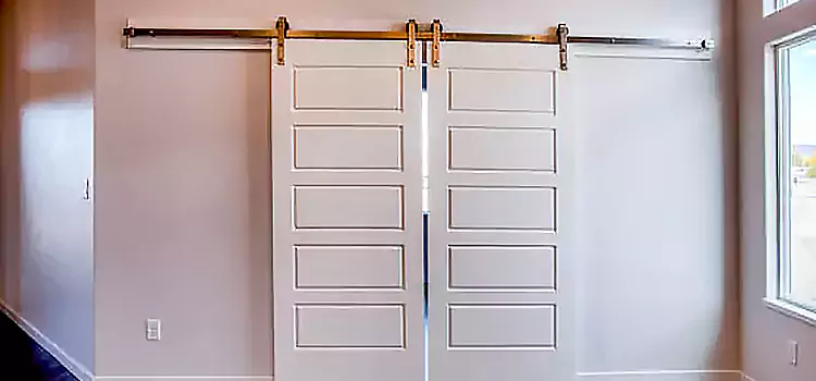 Glass Barn Door with Installation Hardware Kit Sainte-Catherine